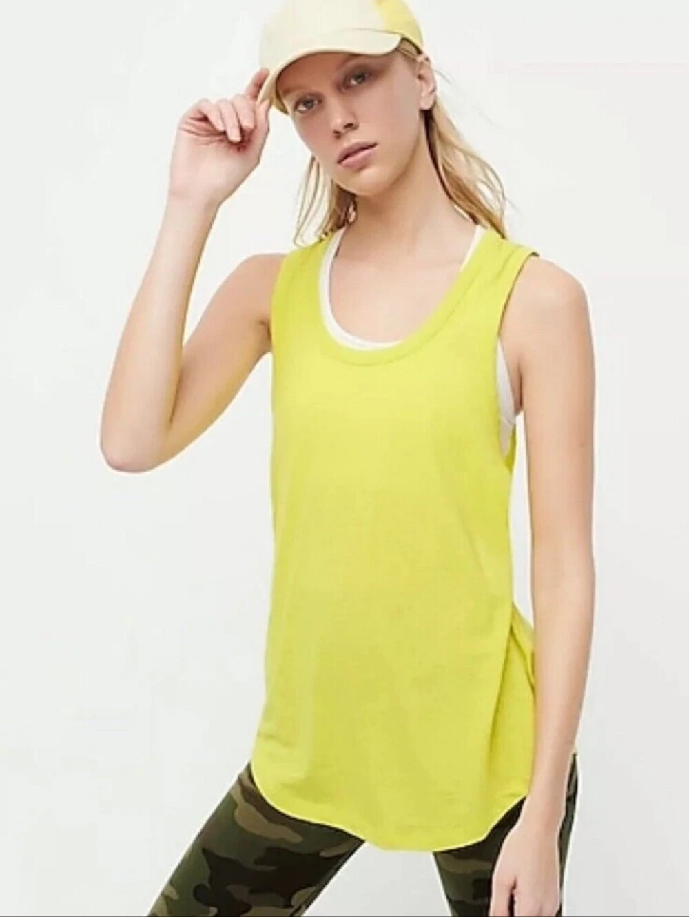 J. Crew Layering Neon Tank Top Size L